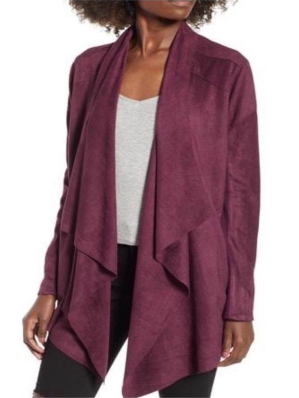 Blank NYC Draped Open Front Jacket